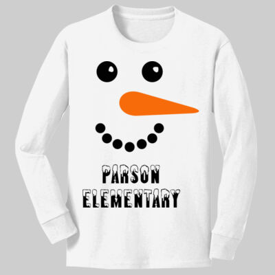 Youth Long Sleeve Shirt - Winter Holidays - Snowman Thumbnail