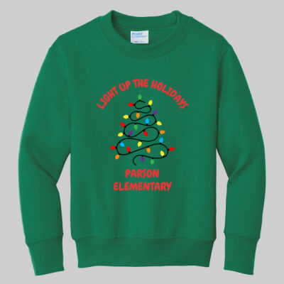 Youth Crewneck - Winter Holidays - Light Up - Red Thumbnail