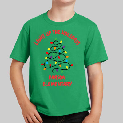 Youth T-Shirt - Winter Holidays - Light Up - Red Thumbnail