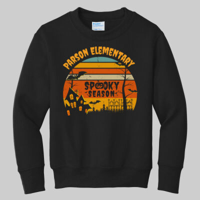 Youth Crewneck - Fall Holidays - Haunted House Thumbnail